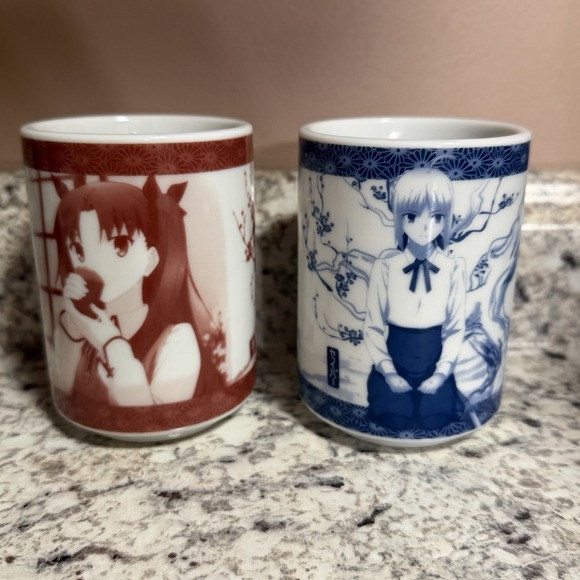 Fate Stay Night Sakura Saber Mug Cup Set Type Moon